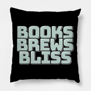 Books Brews Bliss Pillow