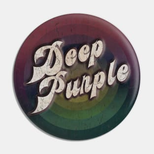 retro vintage circle Deep Purple Pin