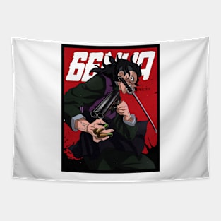 Genya Red Comic Tapestry