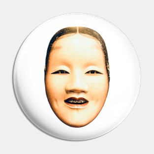 Japanese Mask / Swiss Artwork Photography Pin