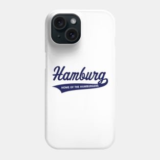 Hamburg – Home Of The Hamburgers (Hamburger / Navy) Phone Case