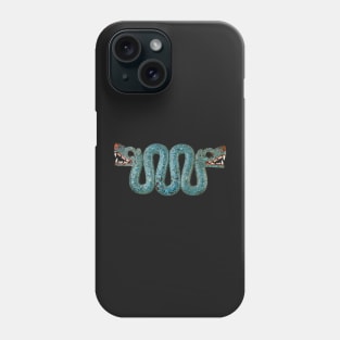 Maquizcoatl - Double-headed serpent (coatl) - Aztec Art from the British Museum Phone Case