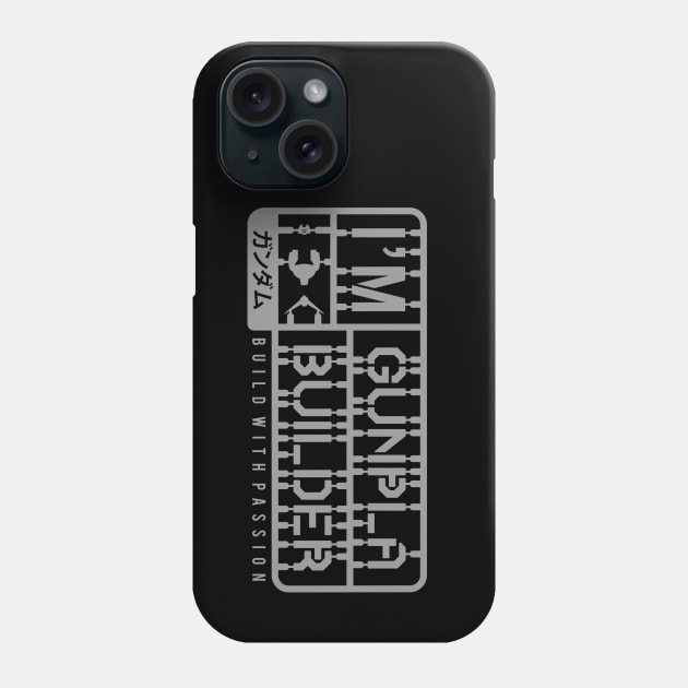 I'M Gunpla Builder Grey Phone Case by don_kuma