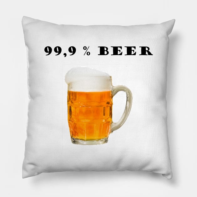 99 % BEER Pillow by jcnenm