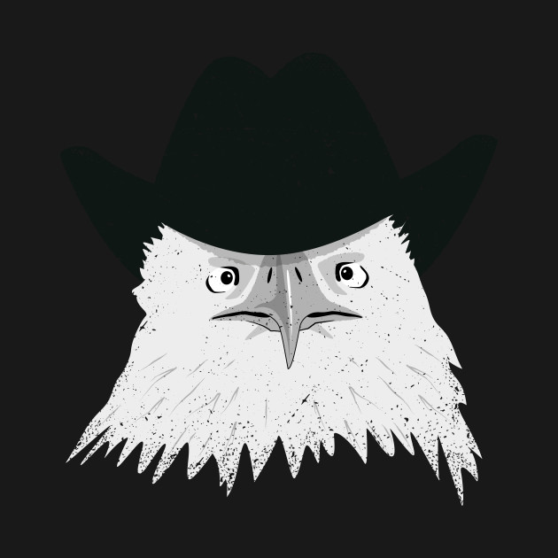 Discover Eagle Cowboy Hipster - Eagle - T-Shirt