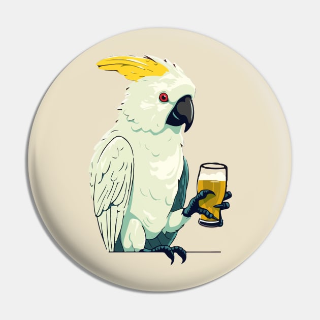 Cool Cockatoo Pin by POPITONTHEWALL