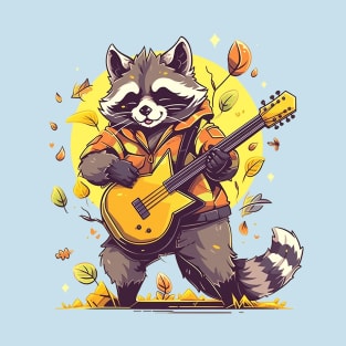 raccoon guitarist T-Shirt