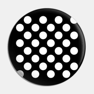 White polka dots Pin