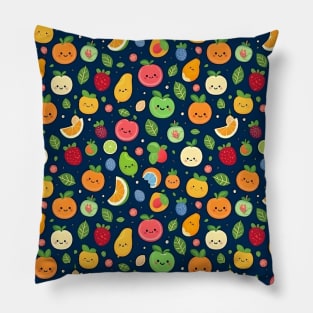 Cute fruit with doodle style Pillow