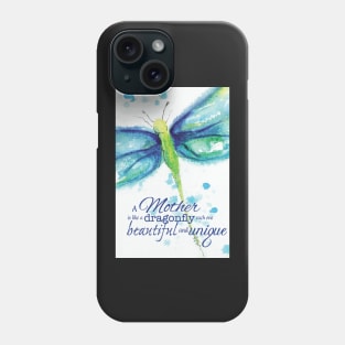 Mother's Day Dragonfly with saying Phone Case