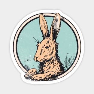 Hoppy Easter - Vintage Rabbit Graphic Magnet