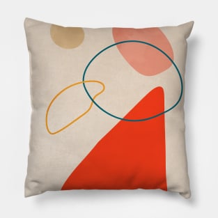 Nordic Organic Abstract Shapes Pillow