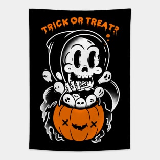 Death's Trick or Treat Tapestry