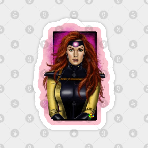 jean grey Magnet by NRO Arte Digital