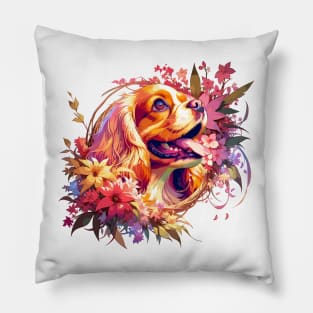 French Spaniel Shines on Mothers Day - Cherished Dog Mom Gift Pillow