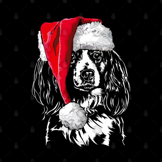 Funny Nederlandse Kooikerhondje Santa Christmas dog mom gift by wilsigns