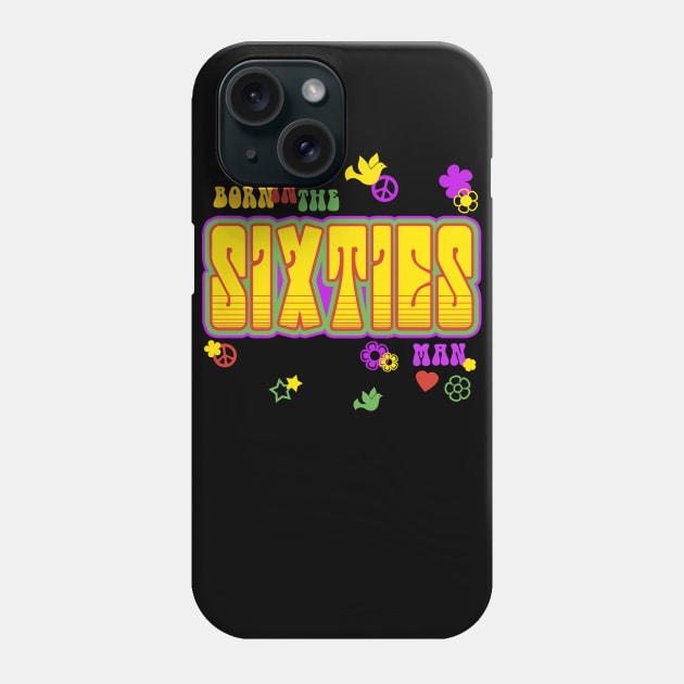 Born in the - Sixties Phone Case by AngoldArts