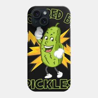 Funny Powered By Pickles Great Pickle Lover Gift Idea Phone Case