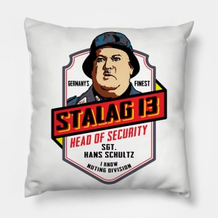 Stalag 13 Sgt. Schultz Head of Security Pillow