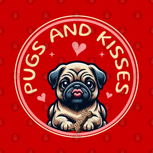 Pugs and Kisses by Blended Designs