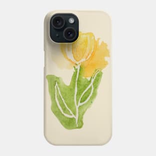 Watercolour tulip Phone Case