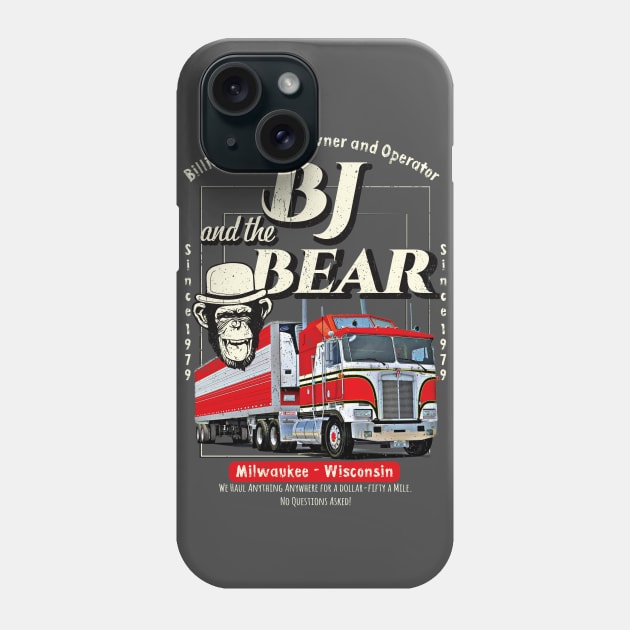 BJ & The Bear Trucking Company Phone Case by Alema Art