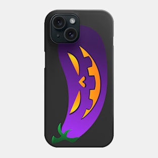 halloween eggplant Phone Case