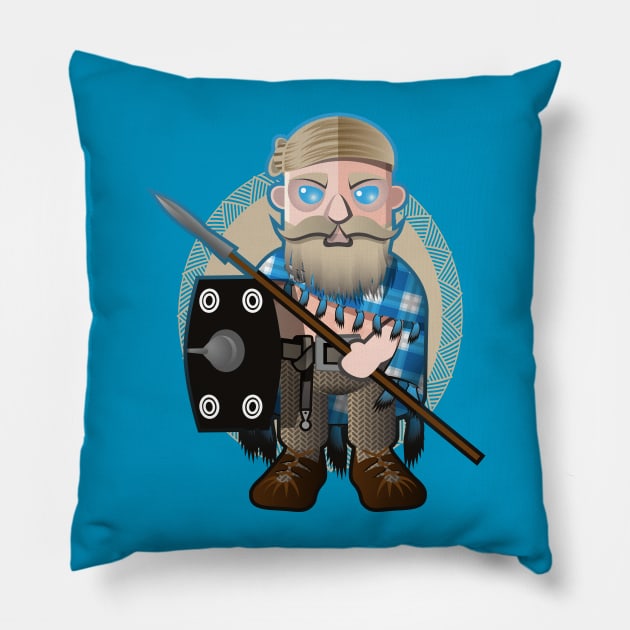 Barbarian Pillow by krzykostrowski