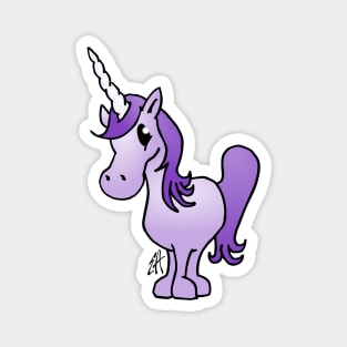 Purple unicorn Magnet