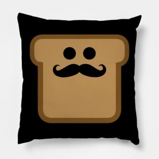 Moustache Toast Pillow