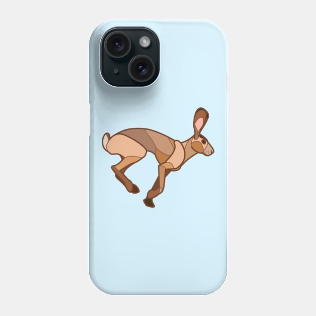 Geometric Jackrabbit / Bunny Phone Case by CloudWalkerDesigns