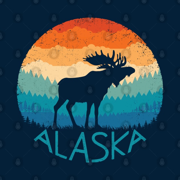 Alaska Retro Moose by TigerTom