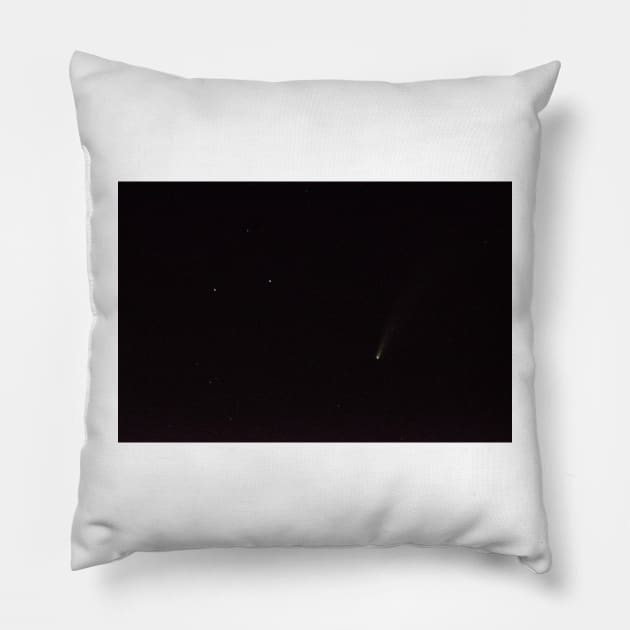 Neowise Tinkering Pillow by srosu