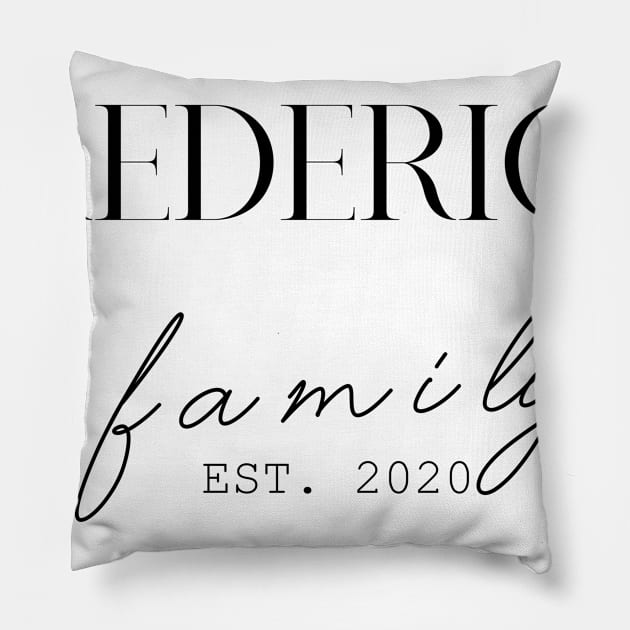 Frederick Family EST. 2020, Surname, Frederick Pillow by ProvidenciaryArtist