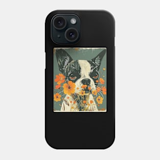 Bulldog Flowers Photo Art Design For Dog Onwer Phone Case