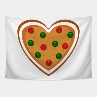 Gingerbread Heart Cookie Tapestry