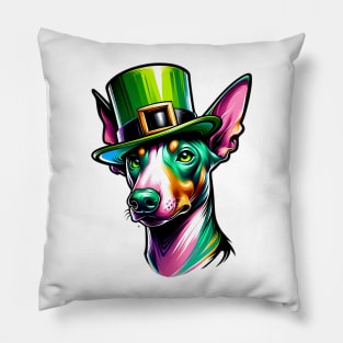 Cirneco dell'Etna Celebrates Saint Patrick's Day Pillow