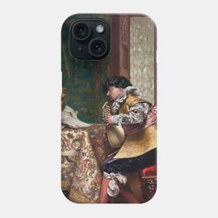 The Mandolin Player by Adolphe-Alexandre Lesrel Phone Case