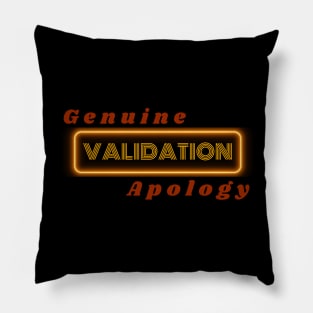 GenHeal Genuine Apology T-Shirt Pillow