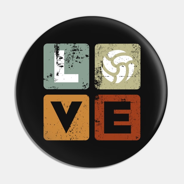 Love Football Pin by StripTees