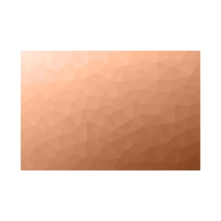 Peach orange ombre gradient geometric mesh pattern Triangle design of 2024 T-Shirt