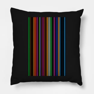 Geometric neon lights vertical pattern Pillow