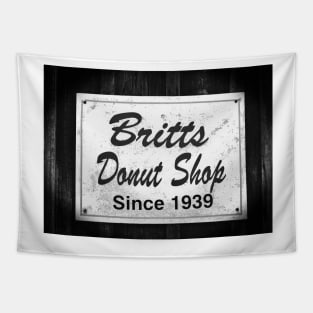 Britt's Donut Shop Sign 2 Tapestry