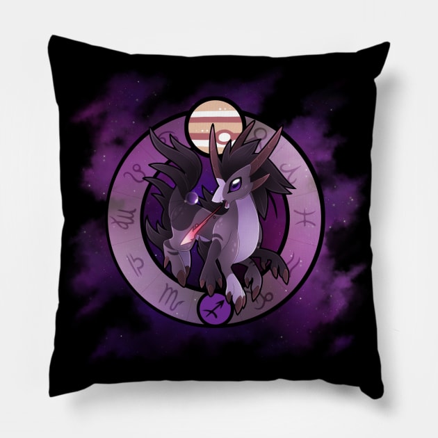 Zodiac Dragons: Sagittarius Pillow by FennecSilvestre
