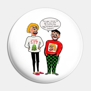 Ugly Christmas Sweater Pin