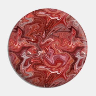 Red Silk Marble - Digital Liquid Paint Pin