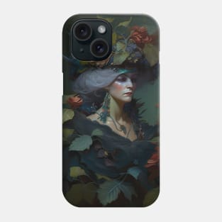 Flower Witch Moody Dark Painting Phone Case