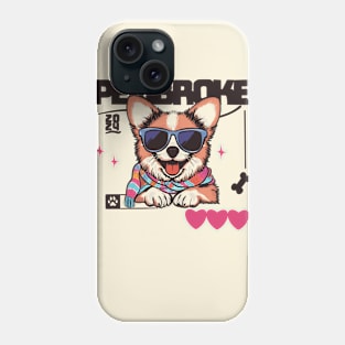 Cute Corgi With Glasses Phone Case