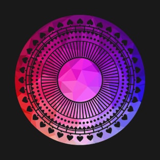 Pink Geometry Zen Mandala T-Shirt