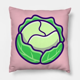 Cabbage Vegetable Cartoon Pillow